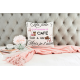 Coussin personnalisé  avec l'inscription Ma fille a un grain et prénom – idée cadeau original pour fille