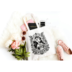 tote bag personnalisé avec motif Vaiana tribal – sac en coton naturel à personnaliser