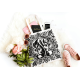 tote bag personnalisé coton avec design Tic Tac tribal – sac illustré à personnaliser