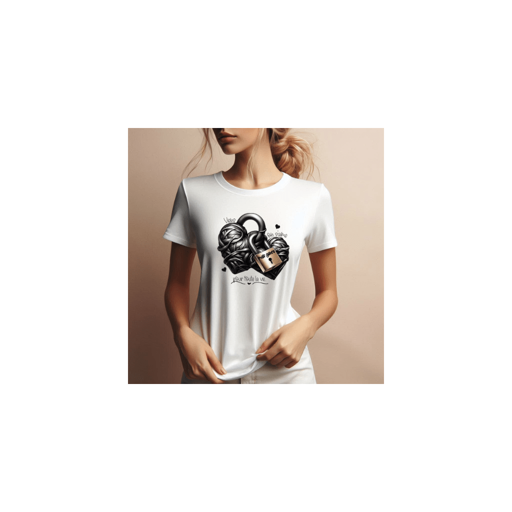 t shirt personnalisé 'viens on s’aime mais genre pour toute la vie' en coton ou polyester,cadeaux personnalisé